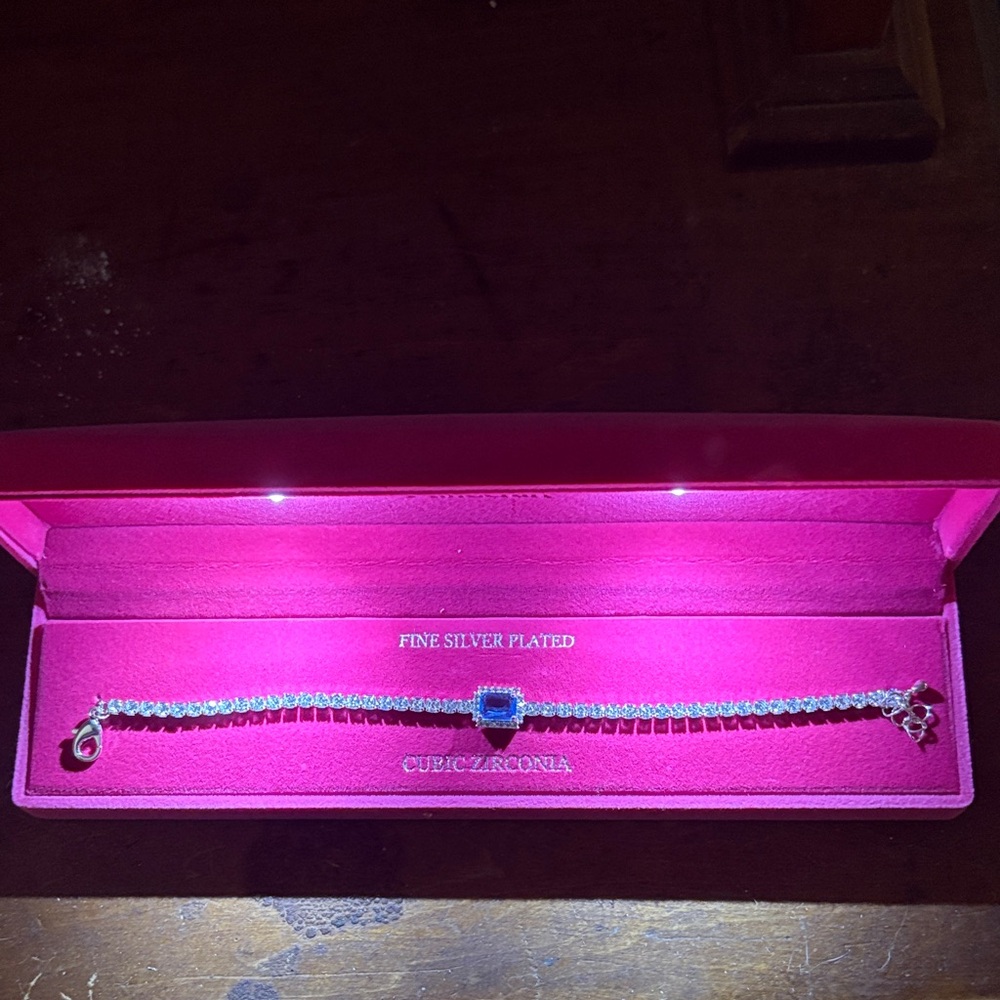 Cubic Zirconia Silver Bracelet